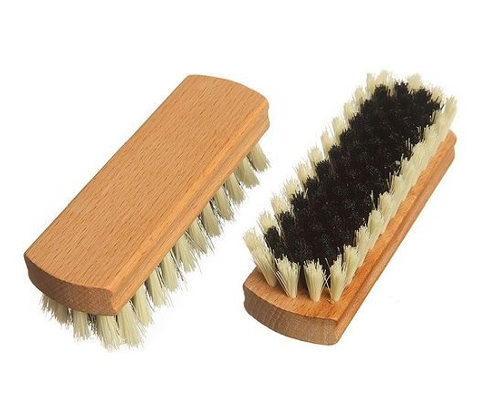 Щетка для одежды 12,5см дерево, синтет.смешанный волос, 80 пучков, Yozhik