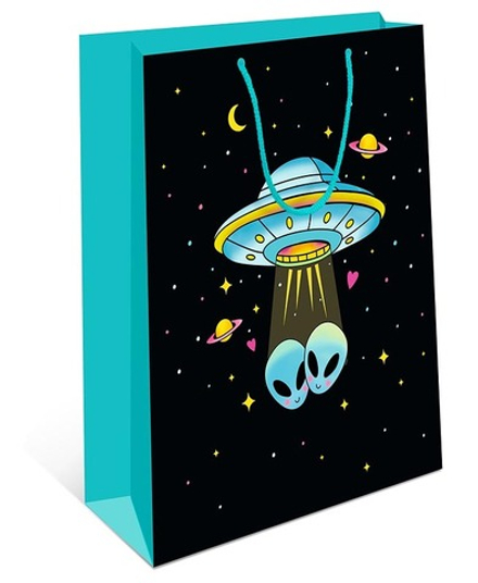 Пакет подарочный, Космос, 32*26*12 см, 1 шт.