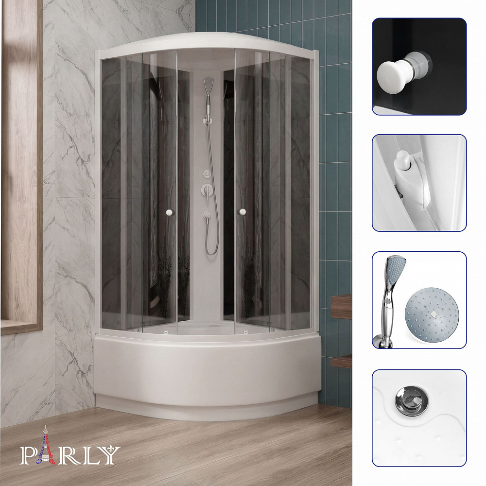 Душевая кабина PARLY EC1021 (100х100х215)