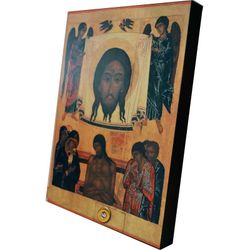 Спас на убрусе. Не рыдай мене Мати. Копия иконы XVI в. с мощевиком.