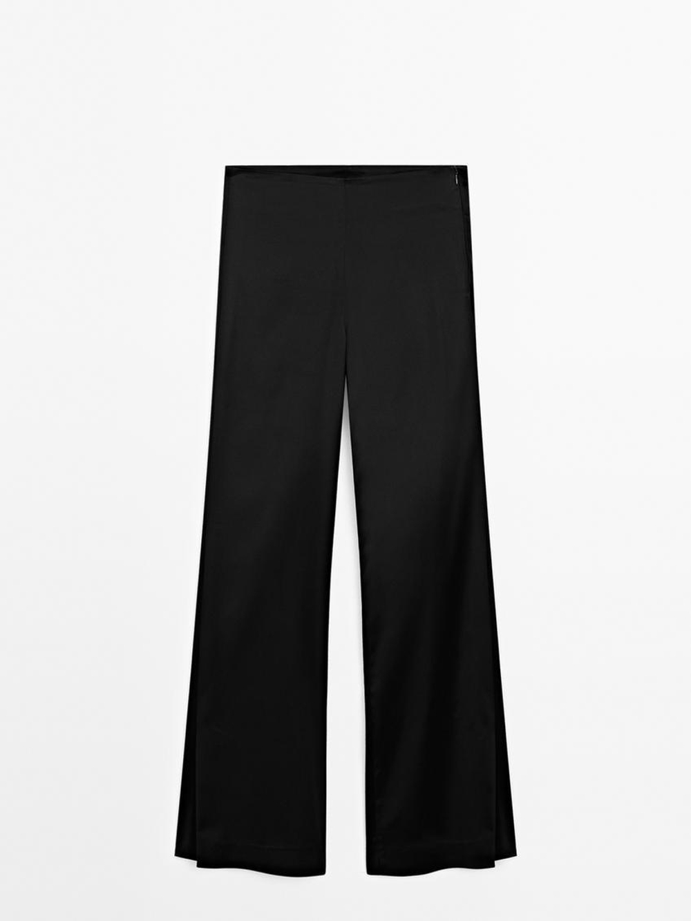 Massimo Dutti Брюки-клеш, черный