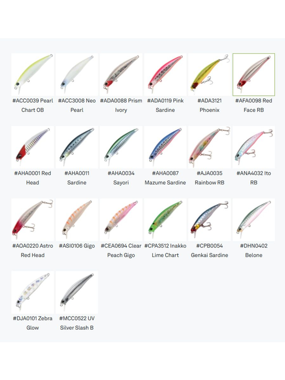 Воблер DUO Tide Minnow Sprint 75 S, CPA3512 Inakko Lime Chart