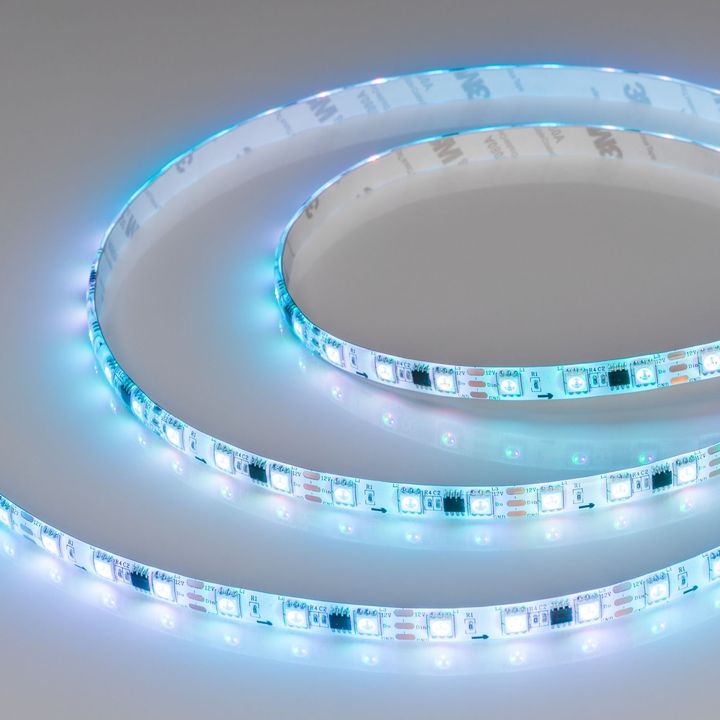 Светодиодная влагозащищенная лента Arlight 14,4W/m 60LED/m 5060SMD разноцветная 5M SPI-SE-B60-10mm 12V RGB-PX3 026366(2)