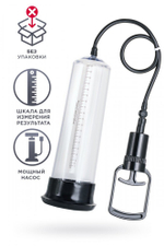 Помпа для пениса прозрачная 27,5 см (блистер)