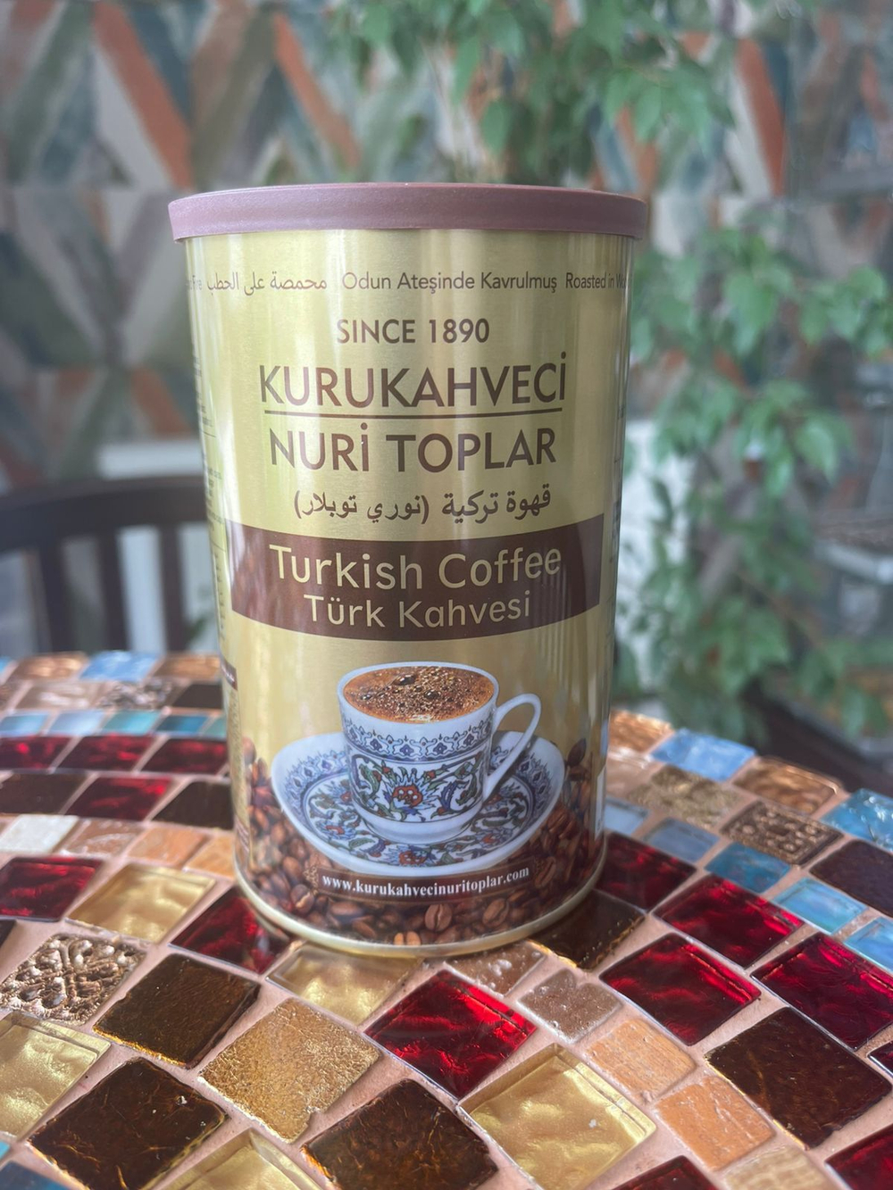 Кофе турецкий обжаренный на дровах "Nuri Toplar" 250гр, ж/б
