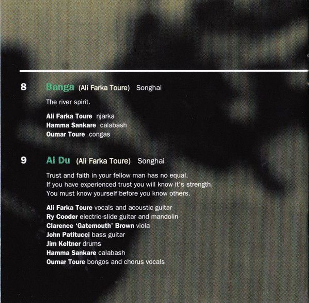 Ali Farka Toure & Ry Cooder: Talking Timbuktu (CD)