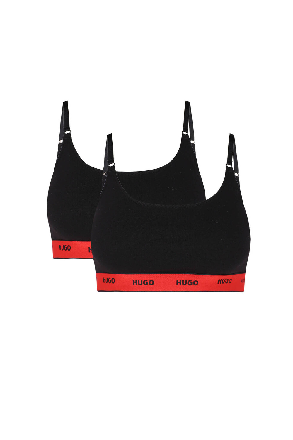 бюстгальтер 2-pack twin bralette stripe Hugo Bodywear - черный(50480158)