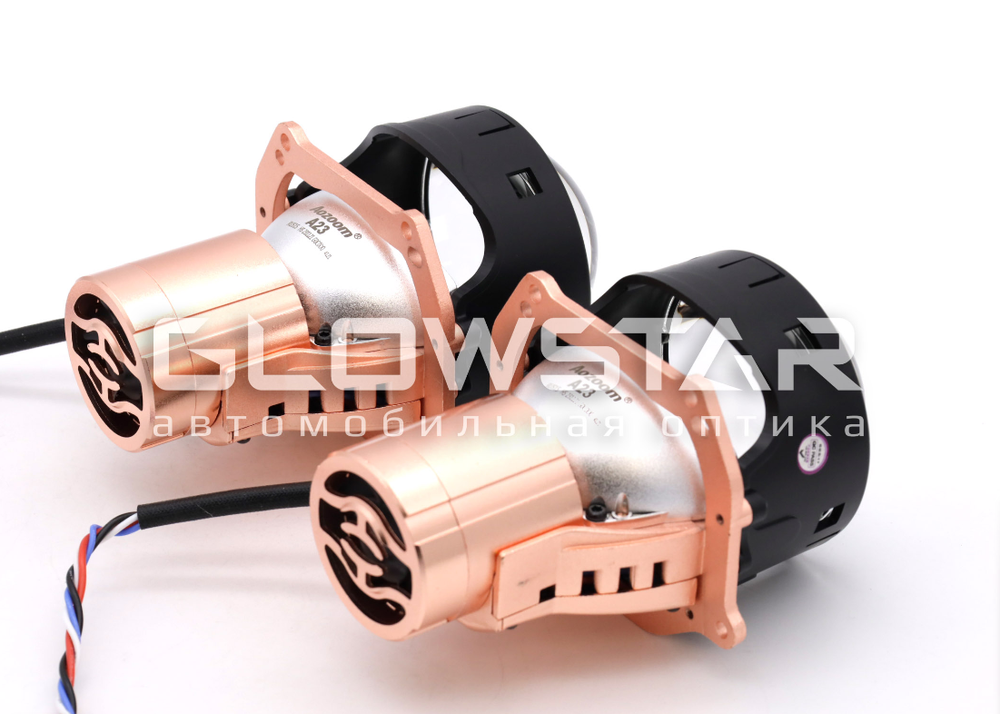 Билед модули Aozoom A23 2024 3.0 дюйма, 2 чипа, 5500K, 12V, 58W/67W, крепление 3R (комплект, 2шт)