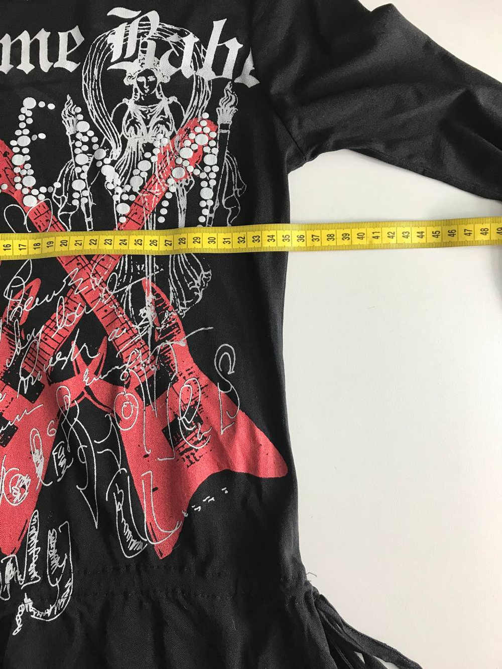 Кофта со стильным принтом, визуально на 40 размер