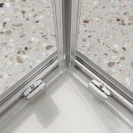 Душевой уголок BelBagno LUCE-AH-2 100х80 стекло прозрачное/профиль хром