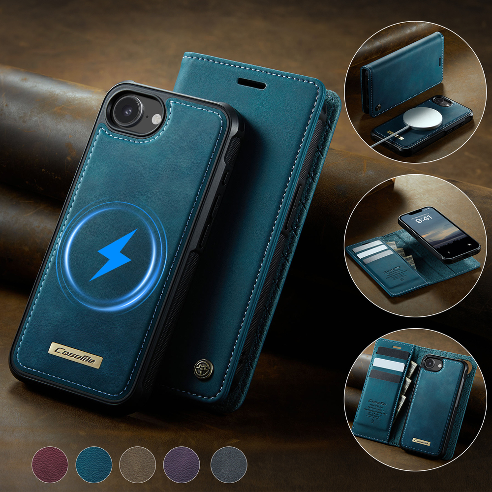 Чехол-кошелек CaseMe 2 in 1 MagSafe iPhone 16E
