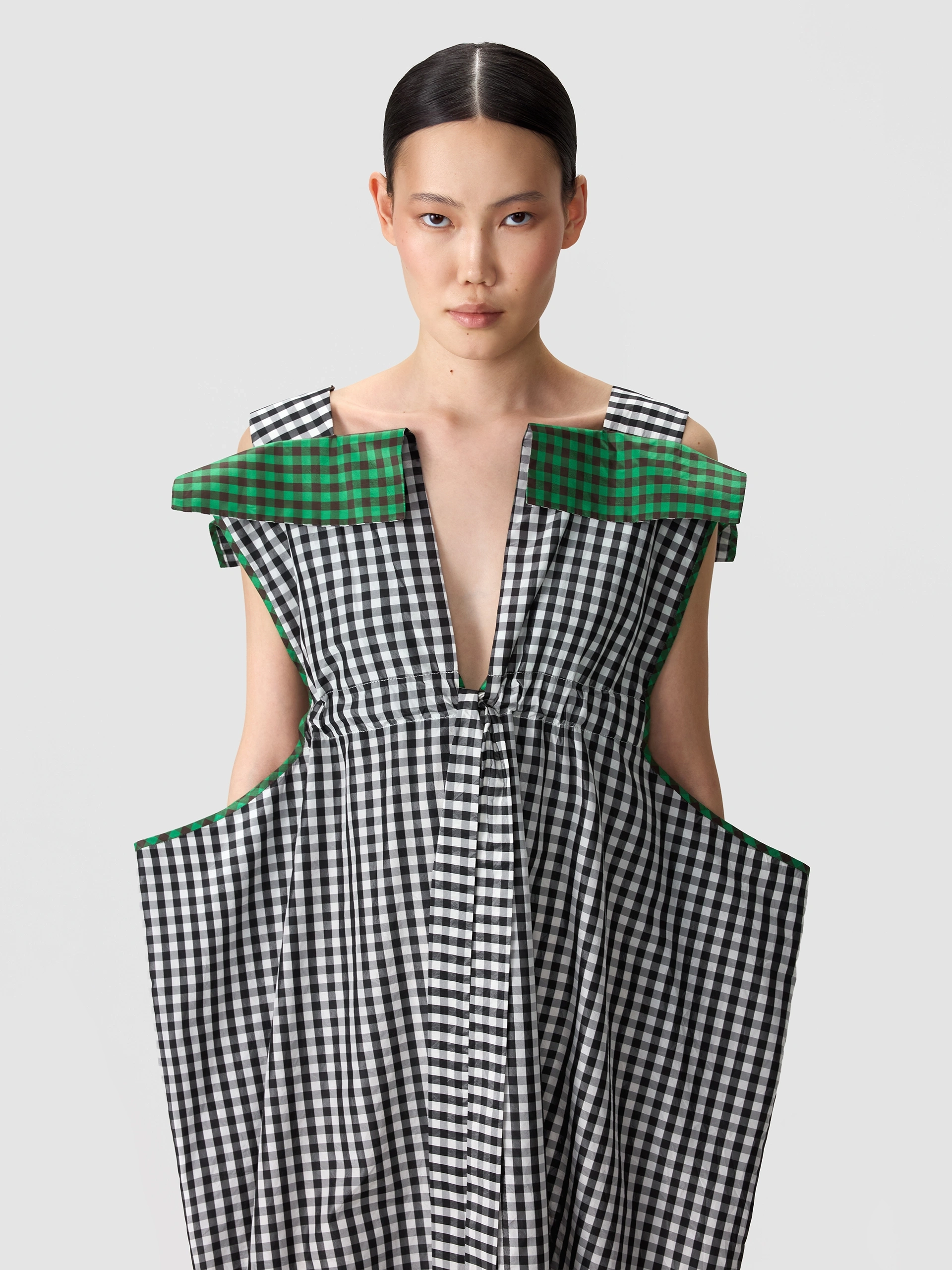 Шелковое платье-сарафан OLA OLA