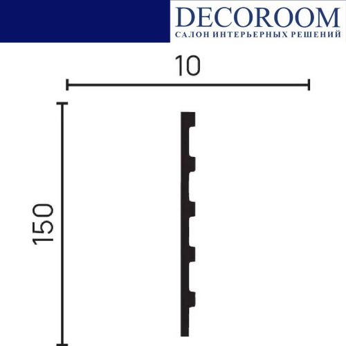 Decor-Dizayn. Панель DD901, 150x10x3000мм. Полимер, композит