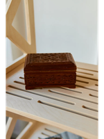 Напольный деревянный стеллаж этажерка