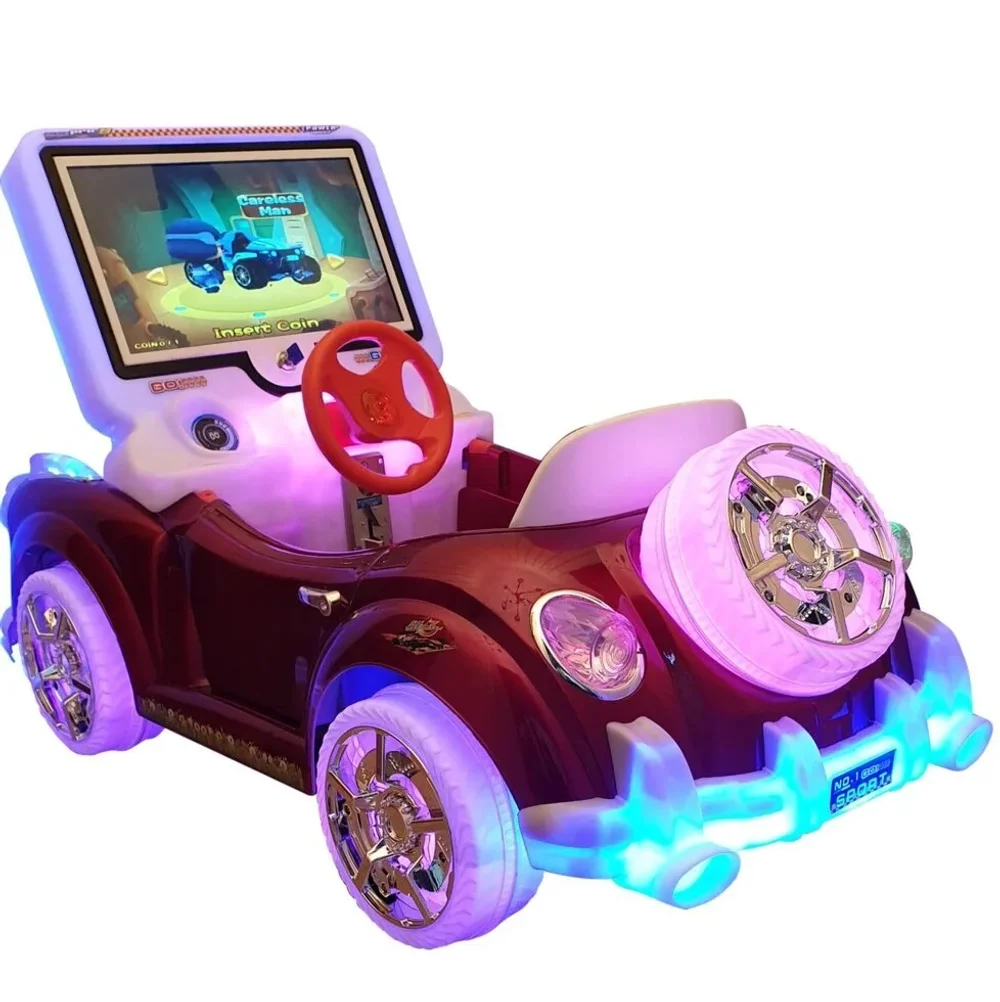 Автомат качалка с видео игрой «Ретромобиль»