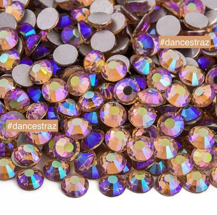 Стразы клеевые, Champagne AB, P62, SS20, 1440, (F2)