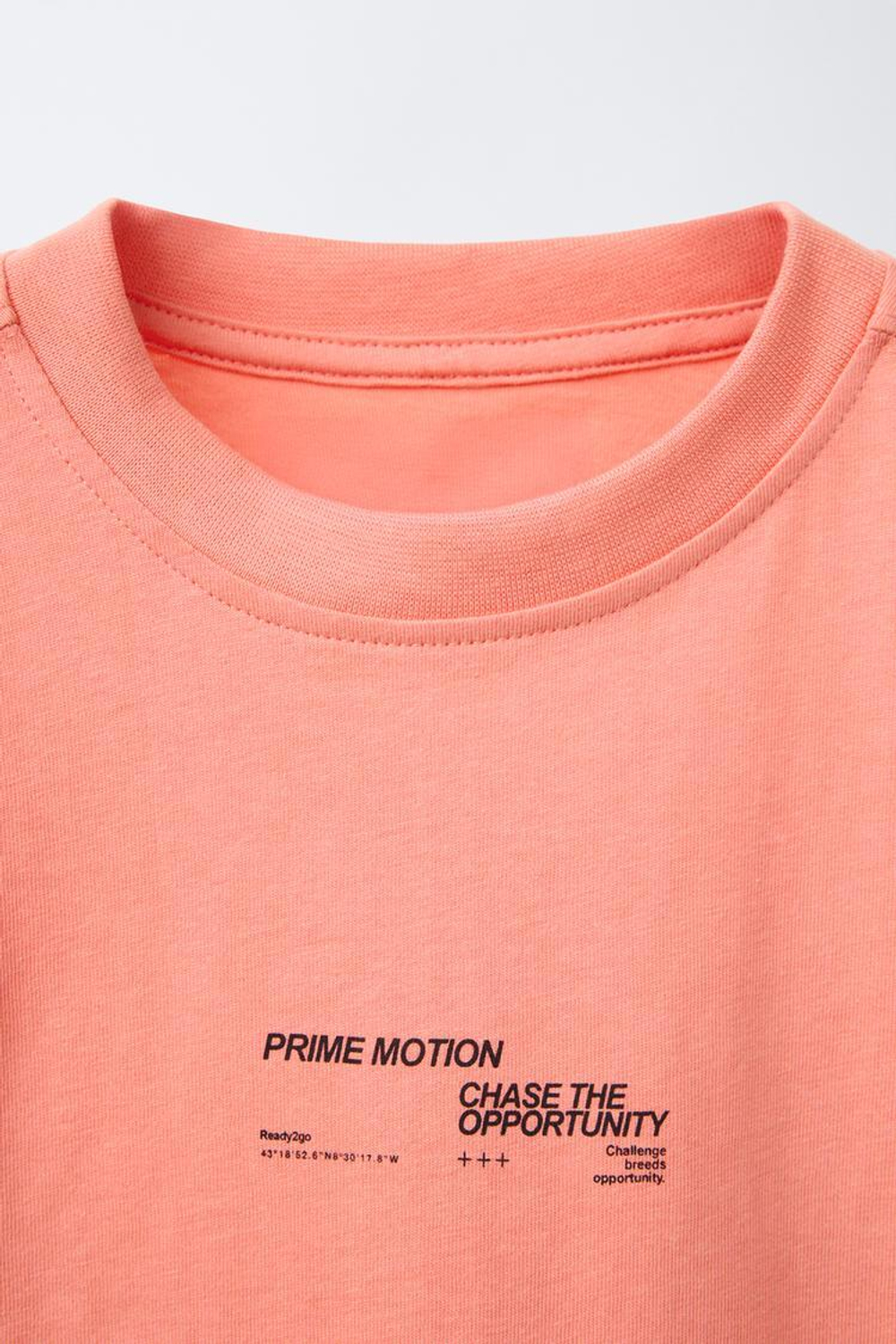 ZARA СПОРТИВНАЯ ФУТБОЛКА, КОРАЛЛОВЫЙ