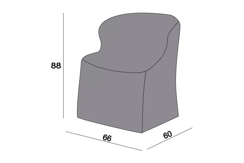 Защитный чехол на стул Милан, цвет серый
