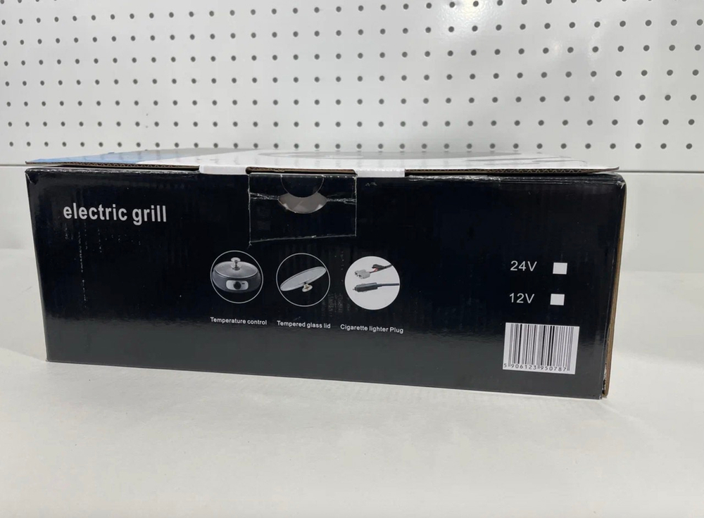 AR-50KD / 24V Электрическая сковорода, 26 см, от сети 24 вольта, с крышкой, черный