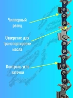 Цепь пильная для бензопилы Promo 45-15, Carver 246, Husqvarna 345,357,55