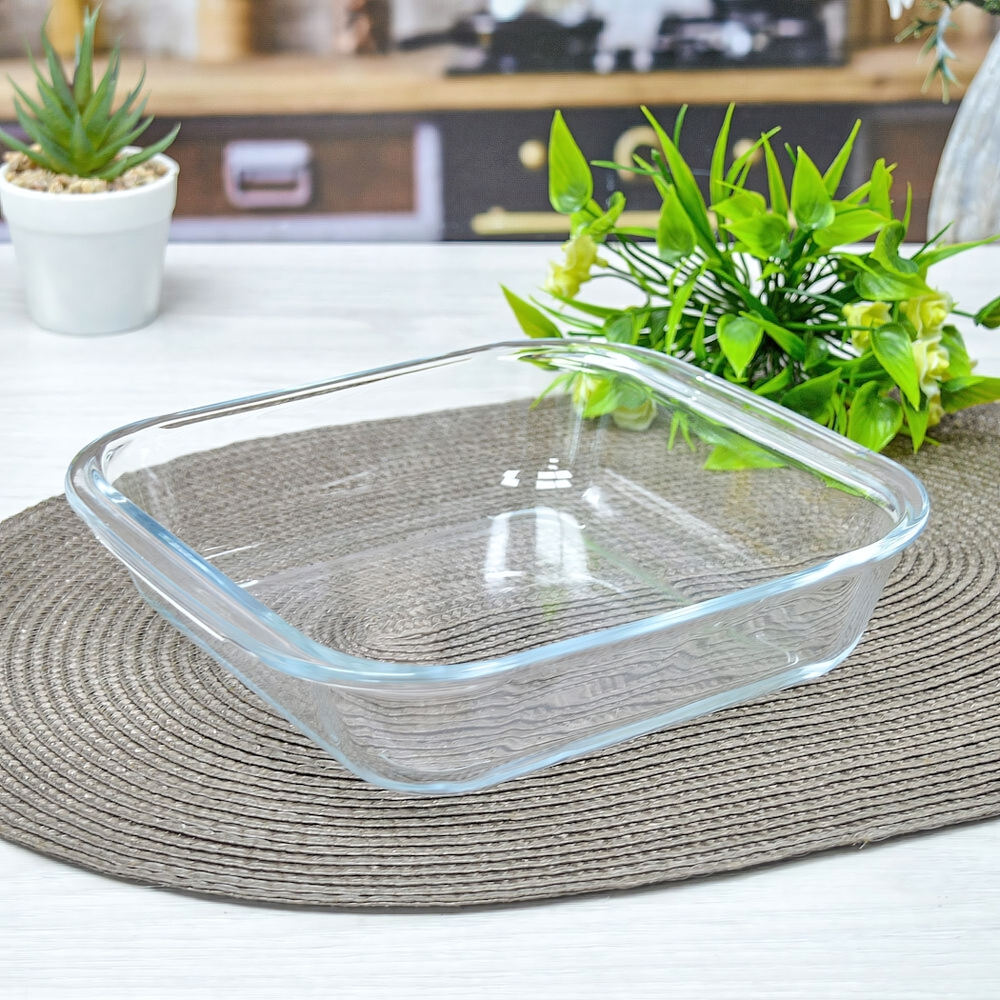 Форма для выпечки 1,1л 21*21см h5см, термостойкое стекло