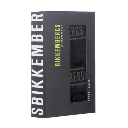 Мужские трусы хипсы (черный) набор 2 в 1 Bikkembergs BKK1UTR15BI