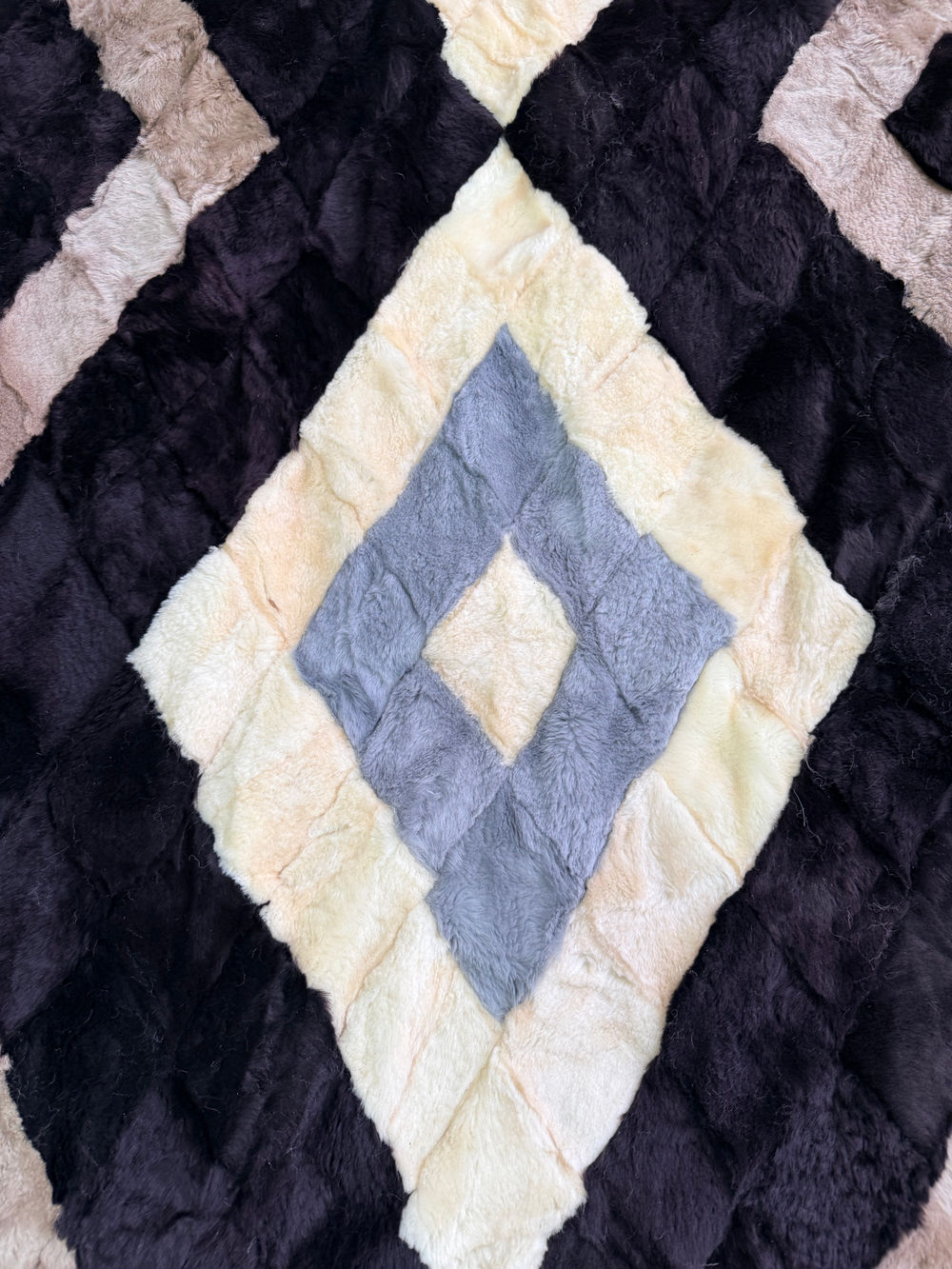 Покрывало меховое ковер из шкуры овчины