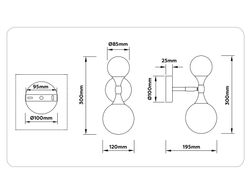 Ambrella Настенный светильник со сменной лампой Modern LH51053