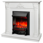 Каминокомплект Real Flame Stefania WT-F614 с очагом Fobos Lux Black RC
