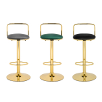 Барный стул Woodville Lusia black, gold