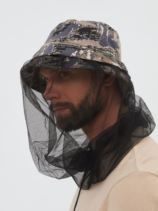 Панама-накомарник Трансформер ткань Смесовая цвет Лабиринт
