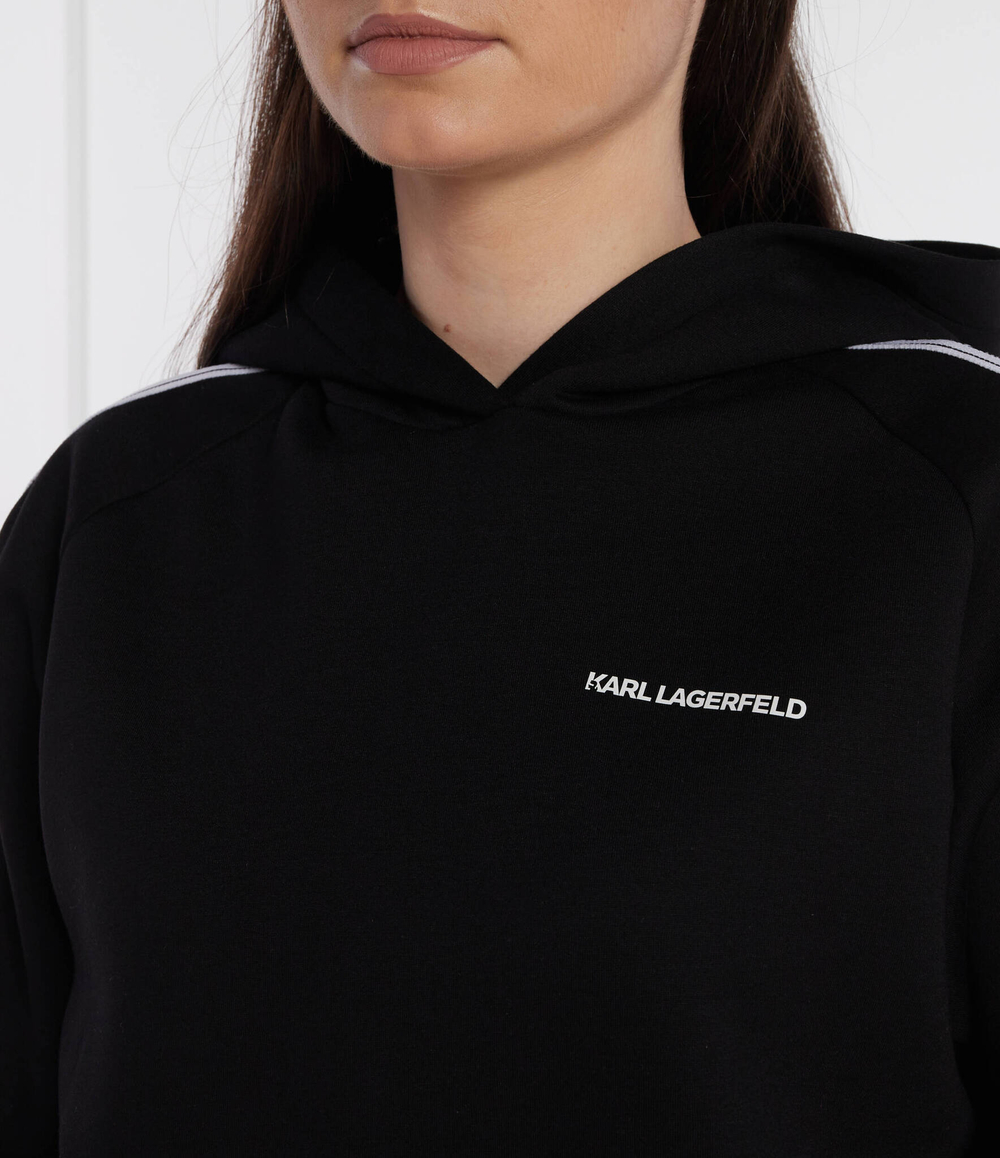 Худи logo tape hoodie Karl Lagerfeld - черный(241W1807)