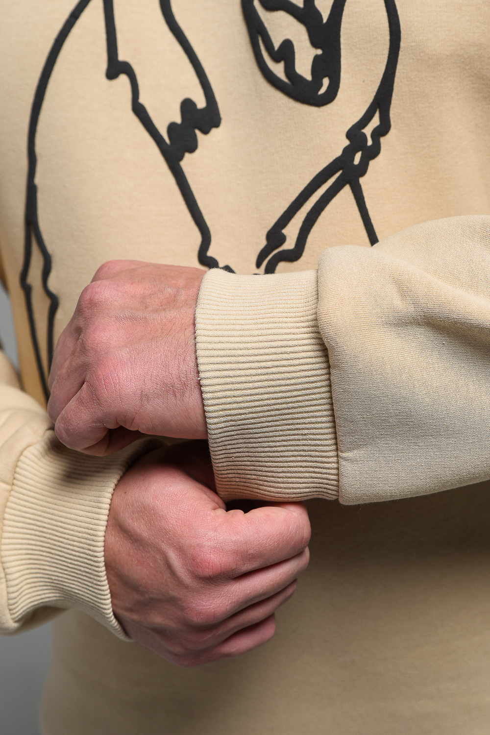 8535 Мужской свитшот оверсайз