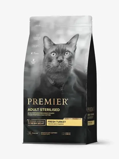 Premier Adult Sterilised для стерилизованных кошек (Индейка)