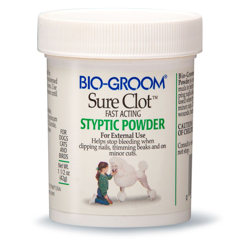 Bio-Groom Sure Clot кровоостанавливающая пудра кошки/собаки/птицы (42 г)