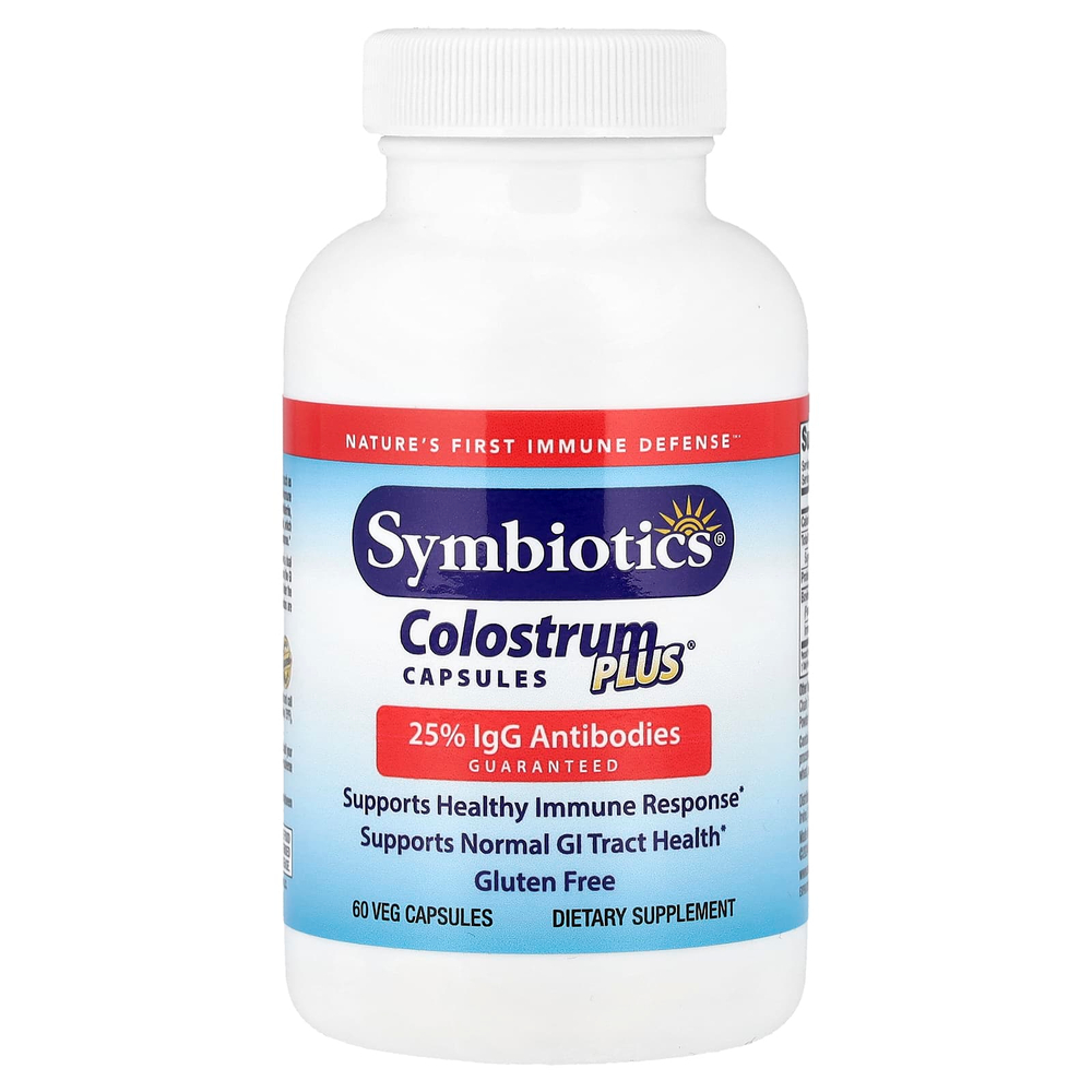 Symbiotics, Colostrum Plus®, 60 растительных капсул