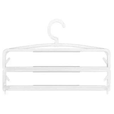 Вешалка антискользящая Daily многоуровневая, с поворотным крючком, складная для брюк/юбок,