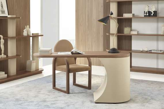 Рабочий стол Rome 160x60 см, шпон ореха