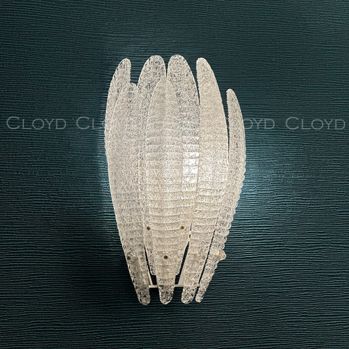 Бра Cloyd FERNAN W2 / выс. 42 см - латунь - белое стекло (арт.20475)