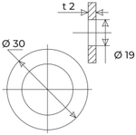 ПРОКЛАДКА СИЛИКОН  БЕЛАЯ  1