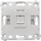 Donel R98 механизм розетки RJ45 White одиночная с центральным расположением, cat.6/ClassE-8, серия