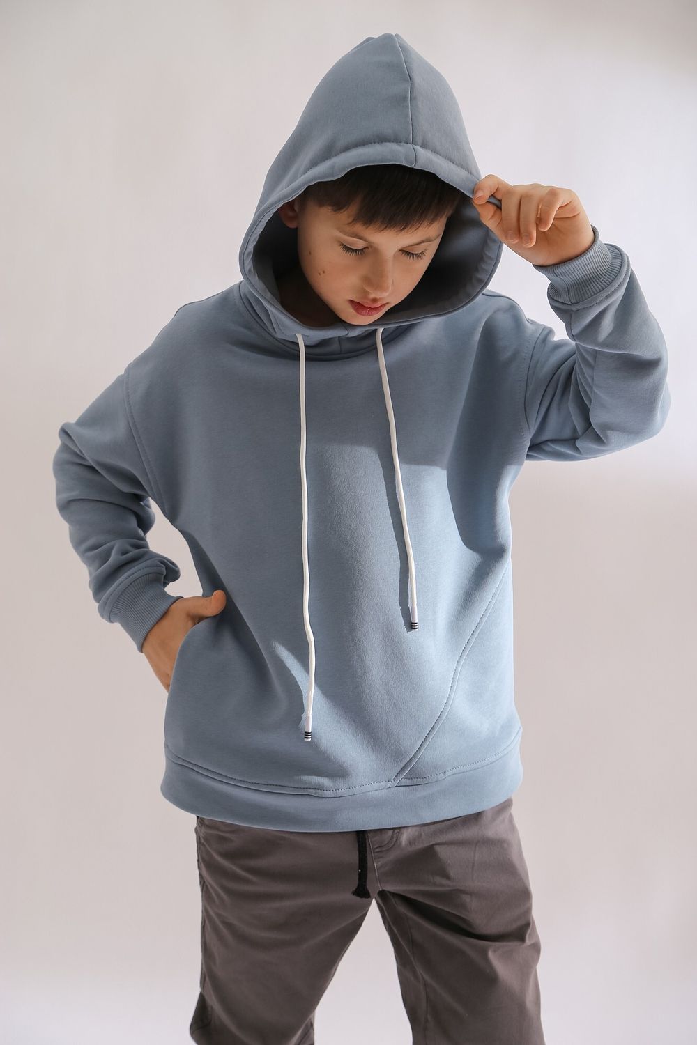 Толстовка детская Трек-3 Виотекс СЕРО-ГОЛУБОЙ