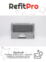 Верхняя панель с клавиатурой (топкейс) для ноутбука Lenovo Flex 2 14. раскладка - русская, с подсветкой, серая (5CB0Y85375), оригинал