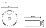 Рукомойник Ceramica Nova Element 40 CN5027 белая