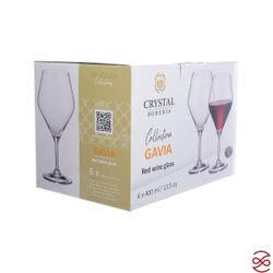 Набор бокалов для вина Crystalite Bohemia GAVIA 400 мл (6 шт)