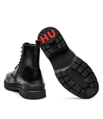 Кожаные высокие сапоги Ryan_halb_pllt HUGO - черный(50528851)