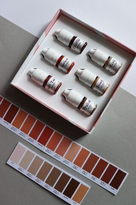 мини-сет для камуфляжа Skin&Areola iColor 6 оттенков по 5 мл