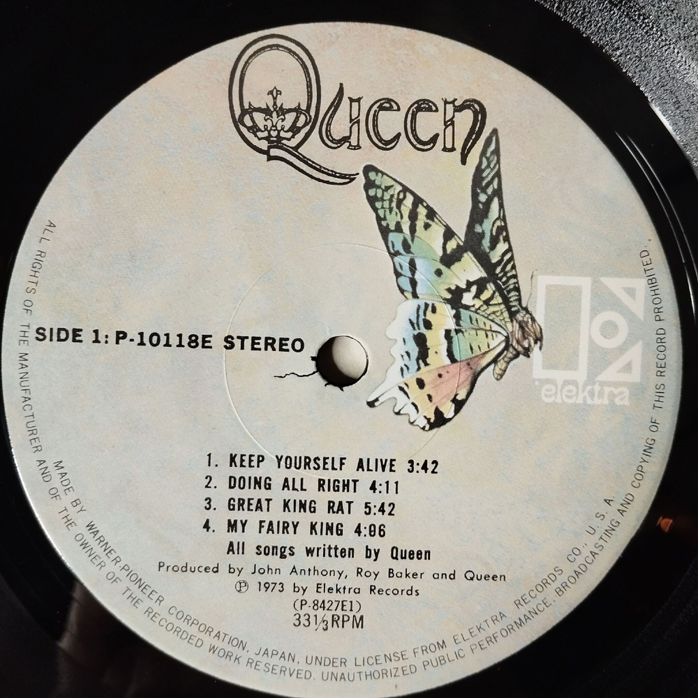 Винтажная виниловая пластинка LP Queen (Japan 1975) (No Obi) My Fairy King