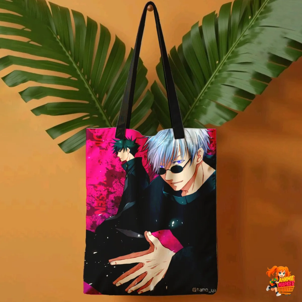 Сумка шоппер с принтом Магическая битва