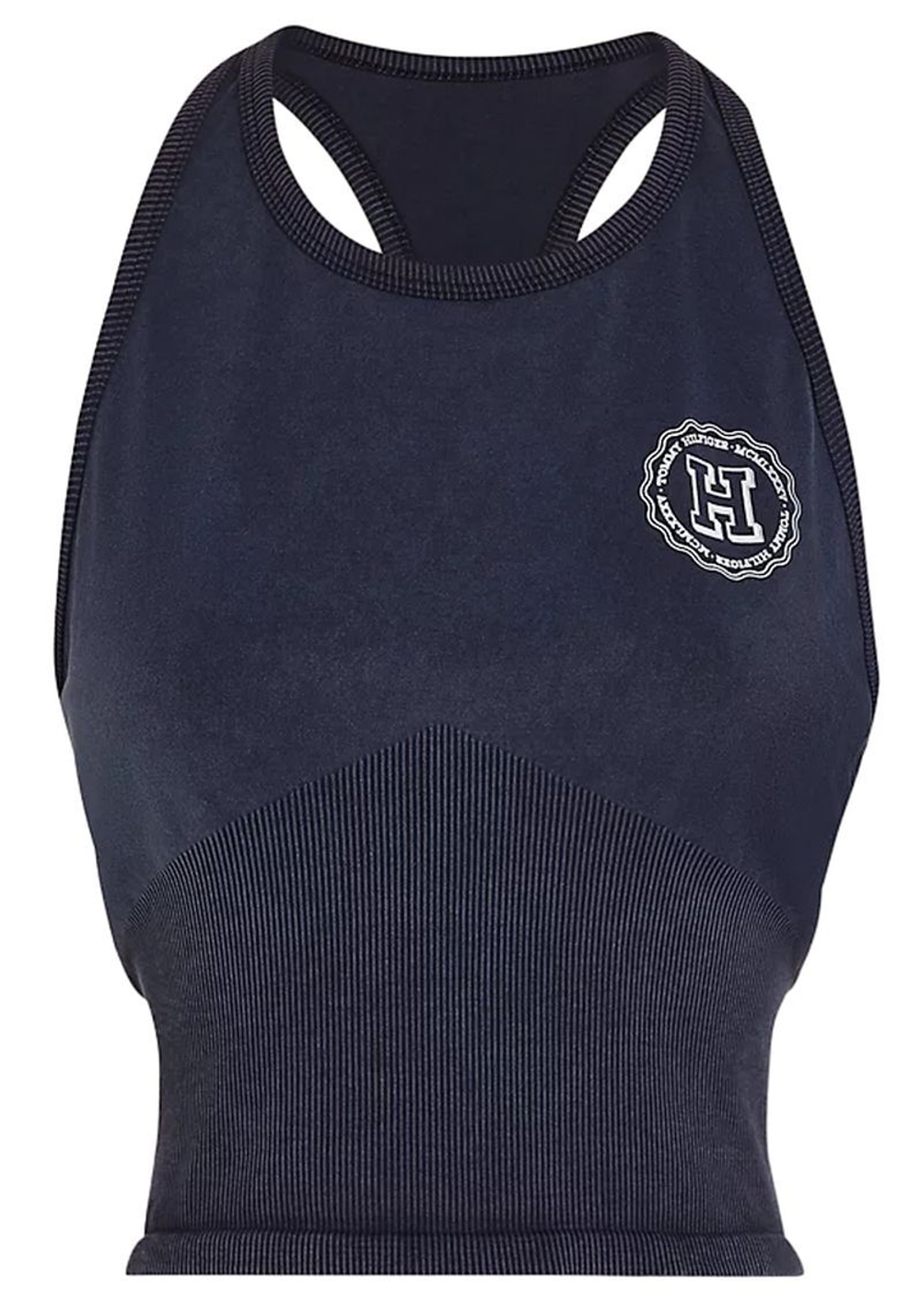 Топ теннисный Tommy Hilfiger Varsity Slim Seamless Tank Top - desert sky